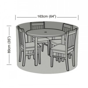 ROUND FURNITURE SET COVER 4 SEATER